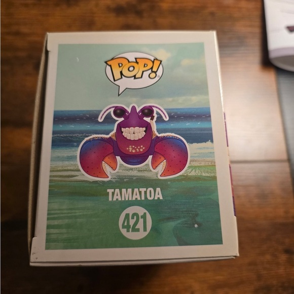 Funko Pop Movies DISNEY Moana Tamatoa #421 Purple Pink NEW - Picture 4 of 4